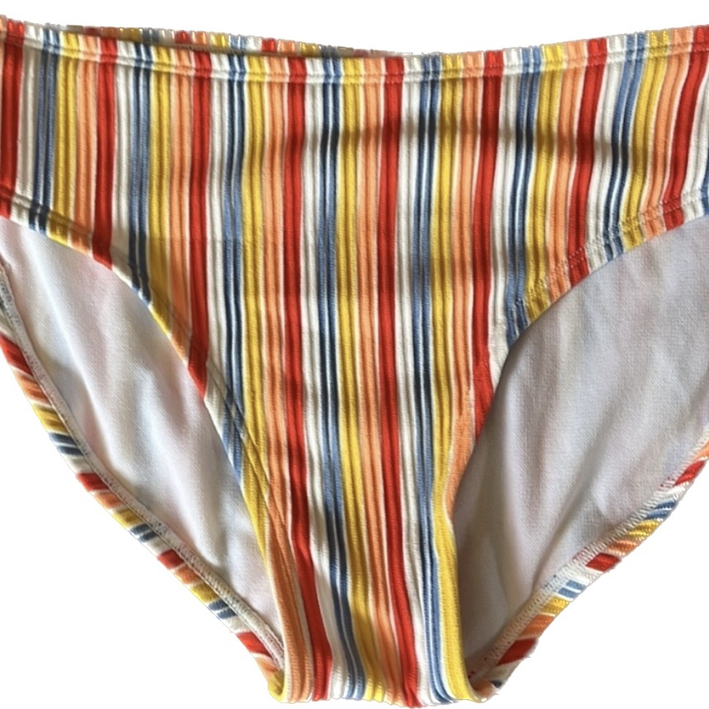 Art class girls (10-12) NWOT Colorful Striped Bathing suit bikini set - Picture 3 of 7